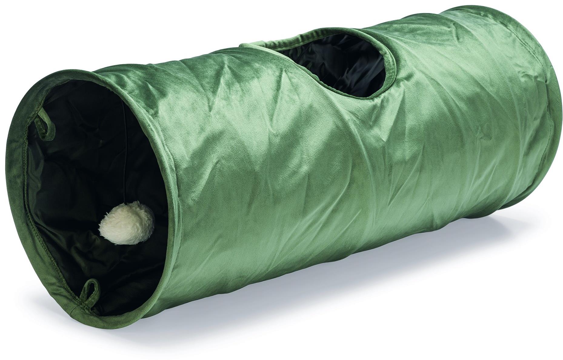 Designed by Lotte Cylla Tunel pre mačky, 65 × 25 × 25 cm, zelený