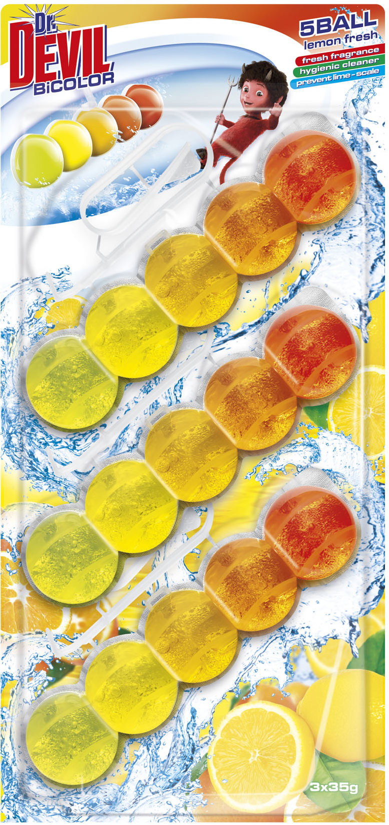 Dr. DEVIL Bicolor 5Ball Lemon Fresh 3× 35 g