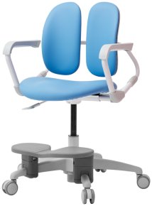 3DE Duorest Milky s podperou pre nohy a aretáciou otáčania, modrá