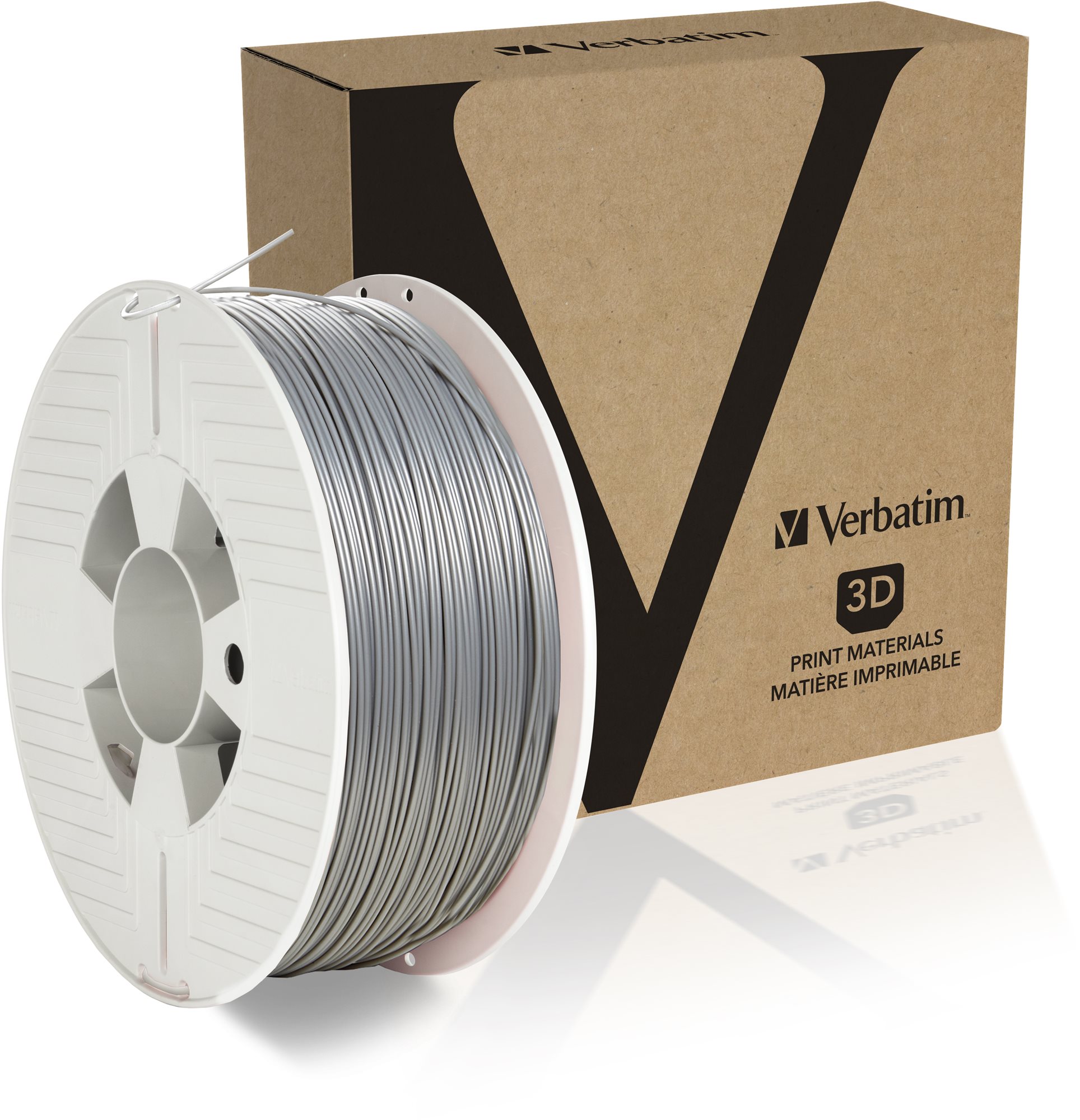 Verbatim PLA 1,75 mm 1 kg strieborná