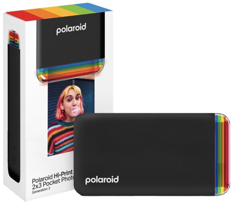 Polaroid Hi-Print 2 × 3 Pocket Photo Printer Generation 2 Black