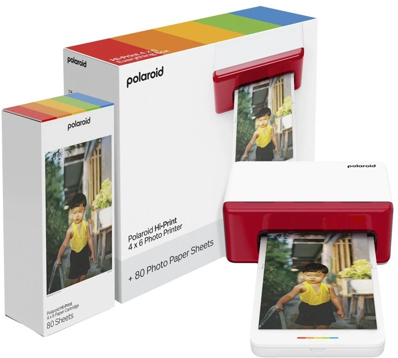 Polaroid Hi·Print 4 × 6 Photo Printer White E-box