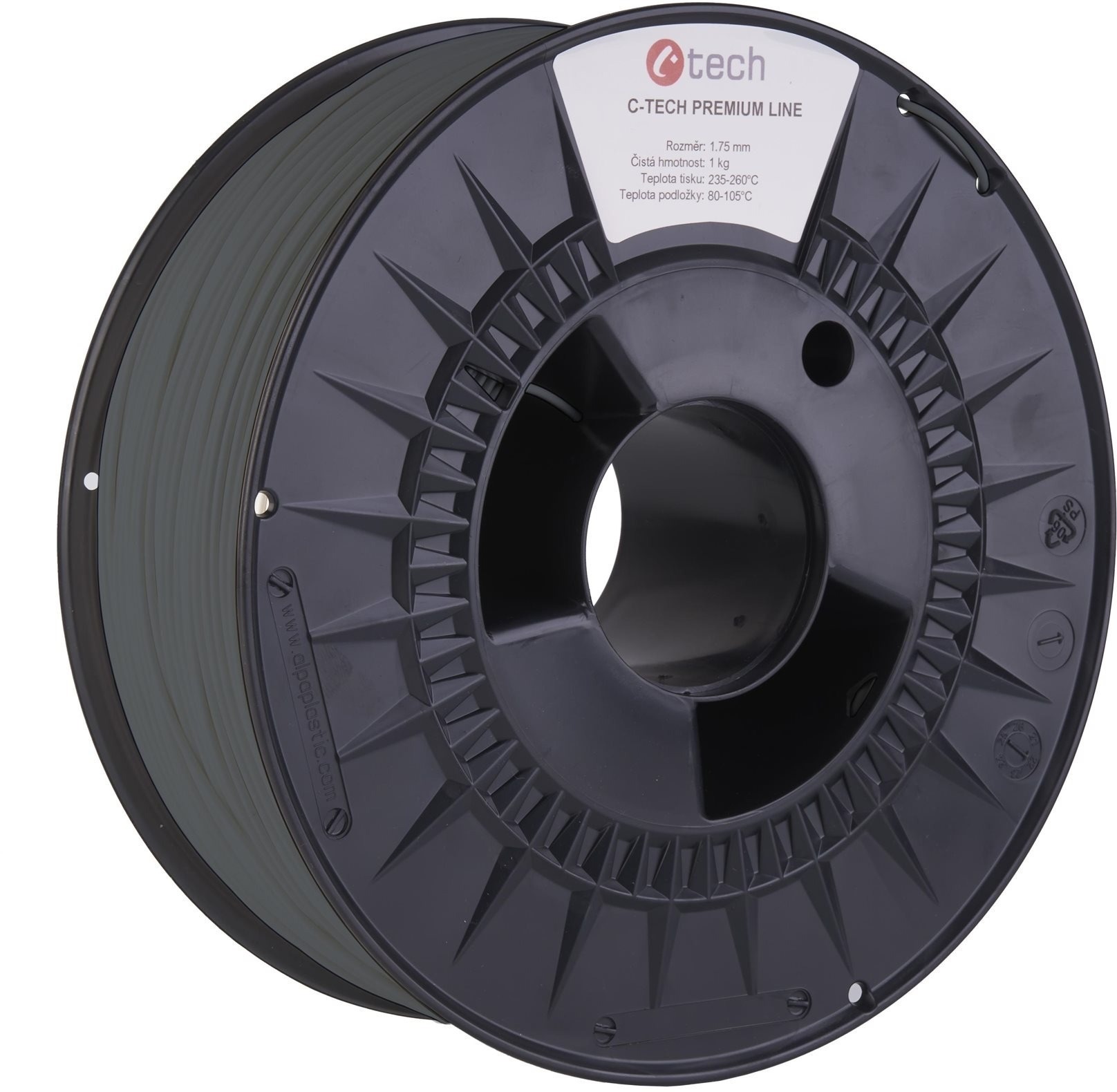 C-TECH filament PREMIUM LINE ASA čadičová sivá RAL7012
