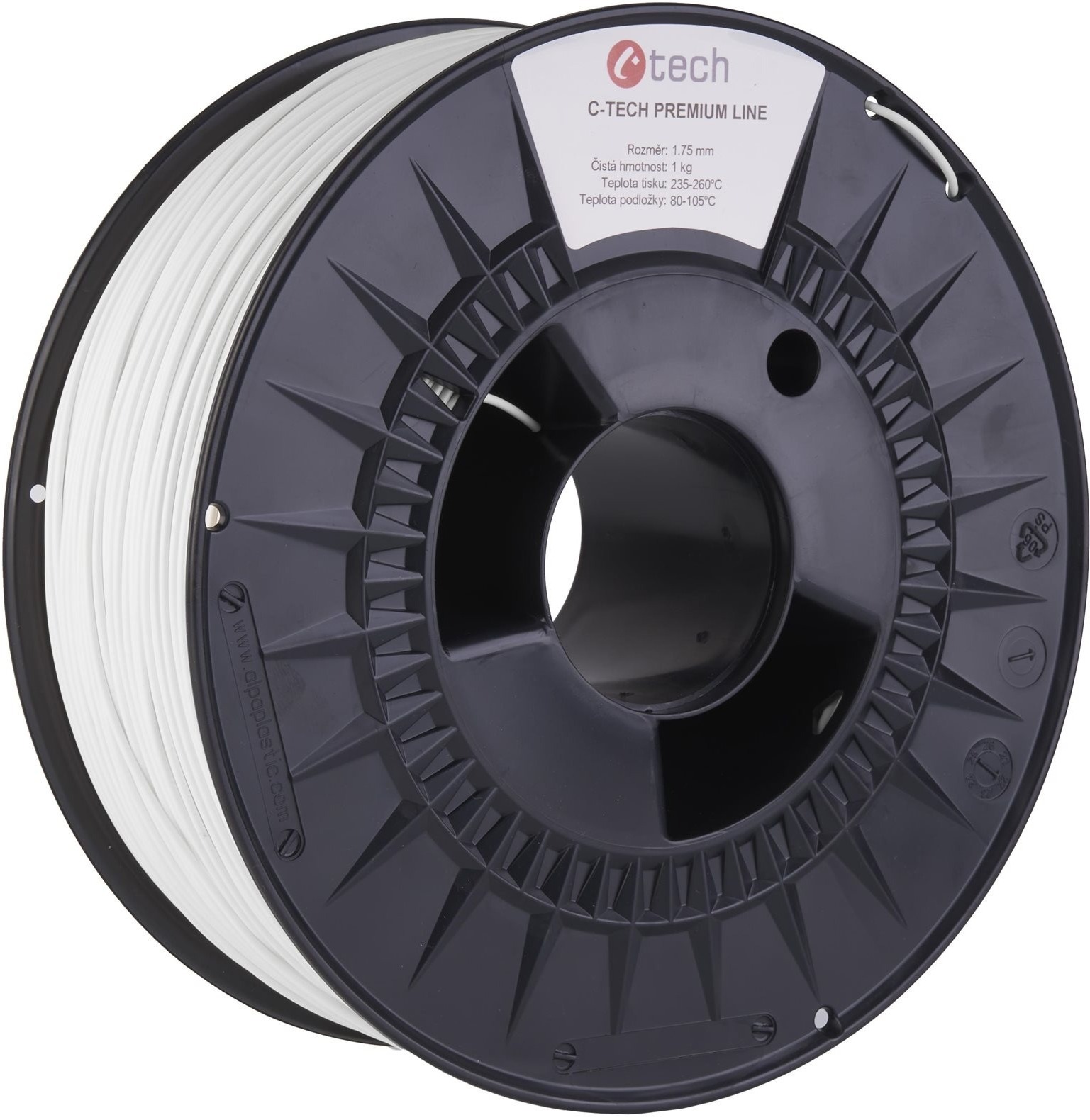 C-TECH filament PREMIUM LINE ASA dopravná biela RAL9003