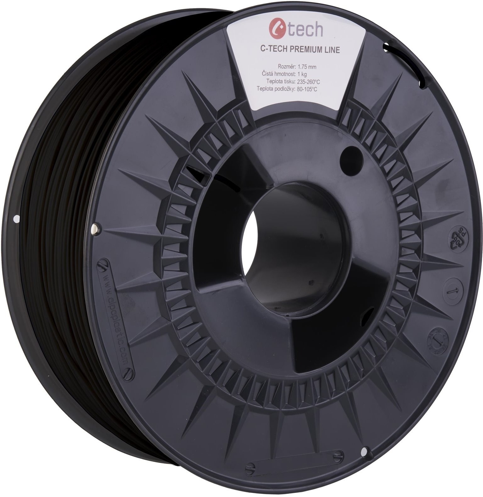 C-TECH filament PREMIUM LINE ASA dopravná čierna RAL9017