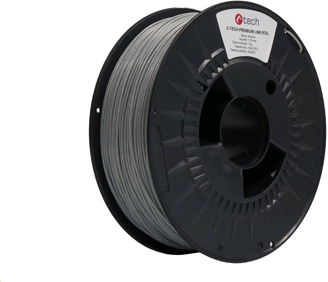 C-TECH filament PREMIUM LINE PETG mramor