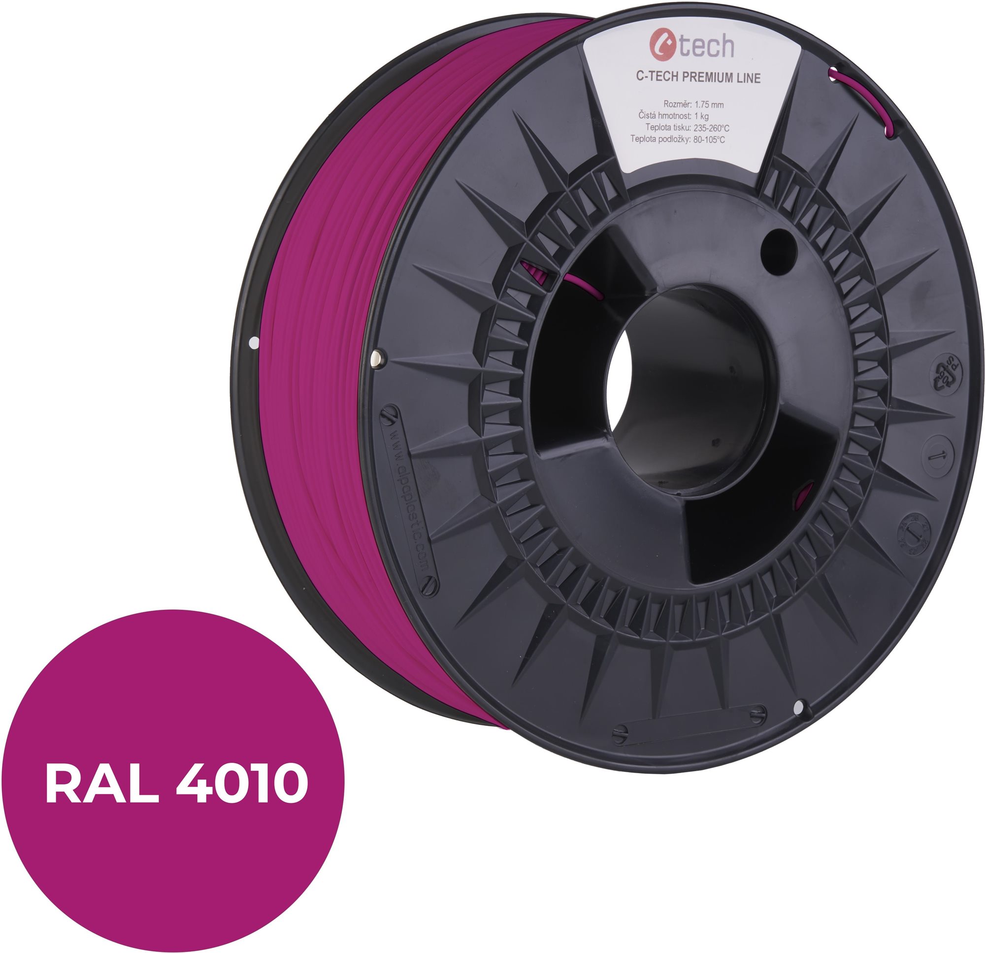 C-TECH filament PREMIUM LINE PETG telekomunikačná fialová RAL4010