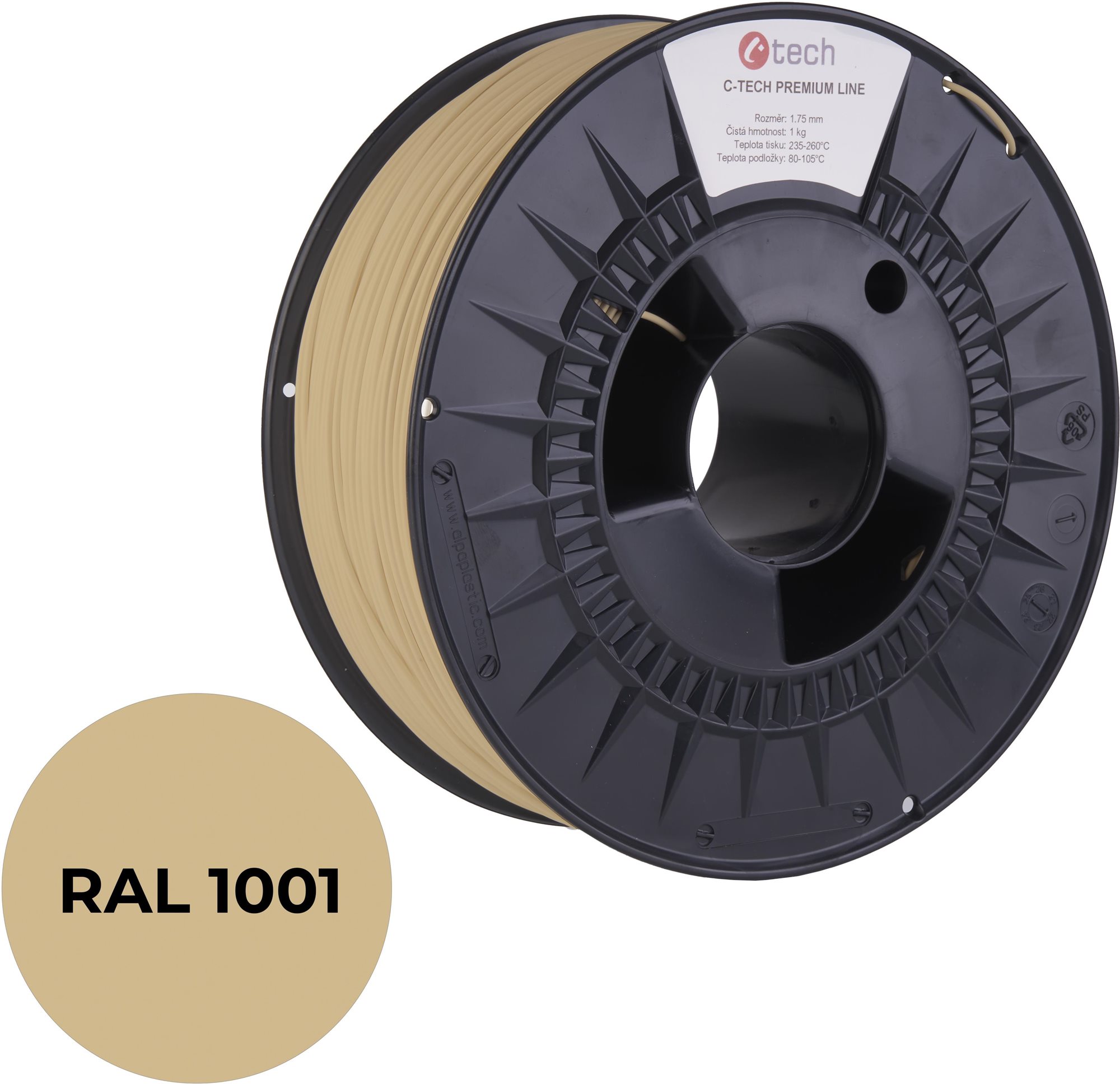 C-TECH filament PREMIUM LINE PLA béžová RAL1001