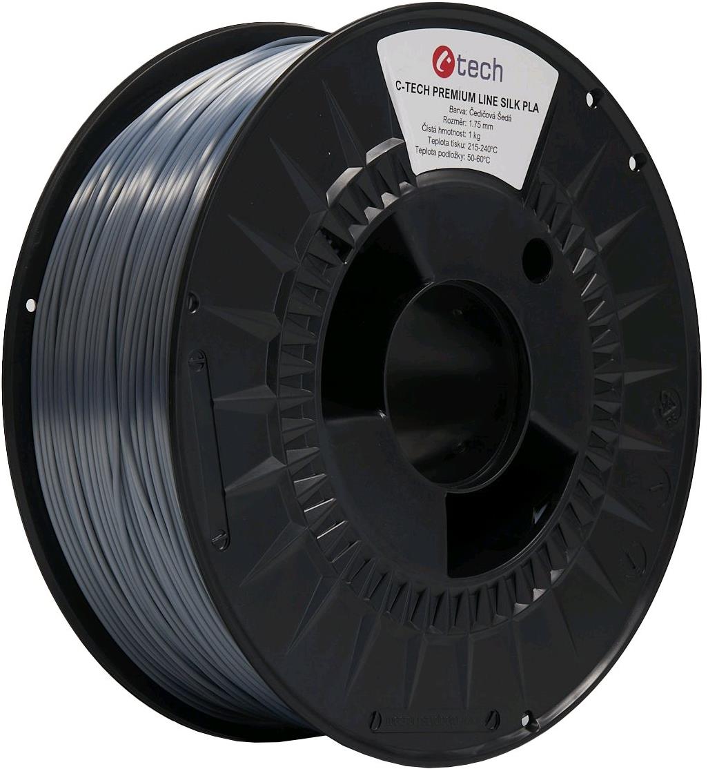 C-TECH filament PREMIUM LINE PLA Silk čadičová sivá RAL7012