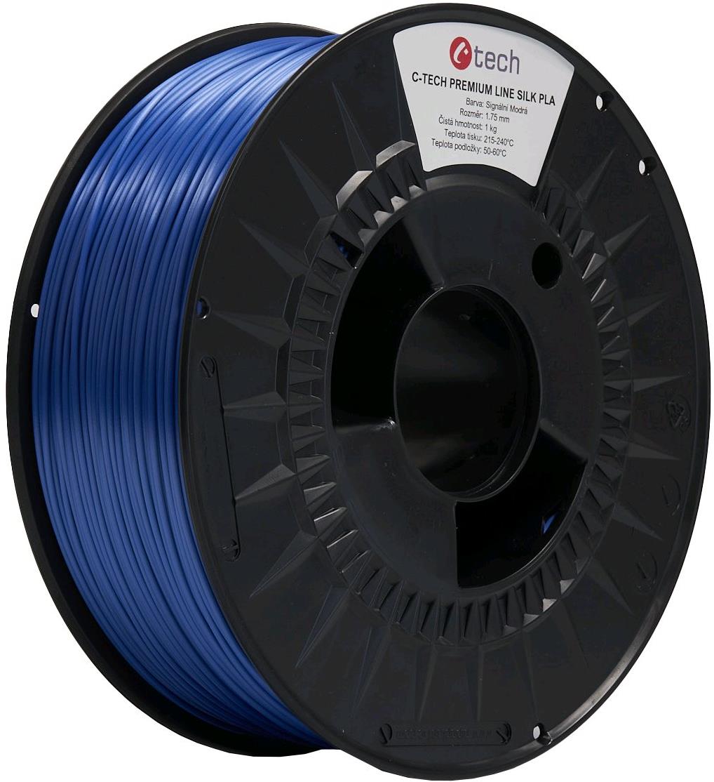 C-TECH filament PREMIUM LINE PLA Silk signálna modrá RAL5005