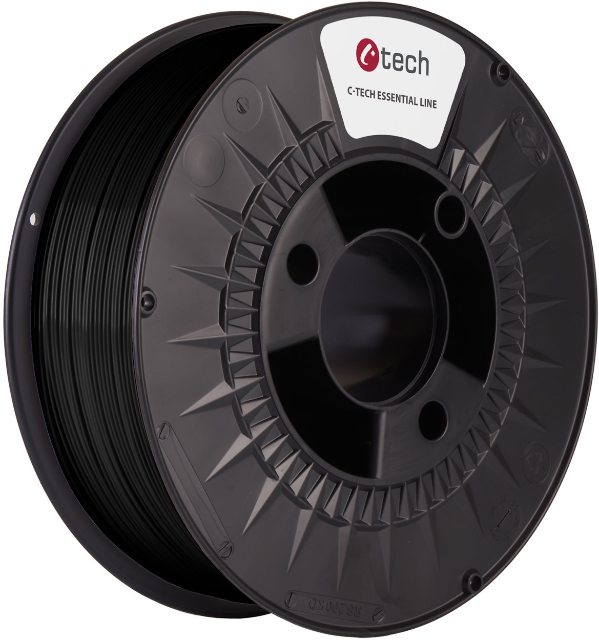 Filament C-TECH ESSENTIAL LINE, PETG, čierny, 1,75 mm, 1 kg
