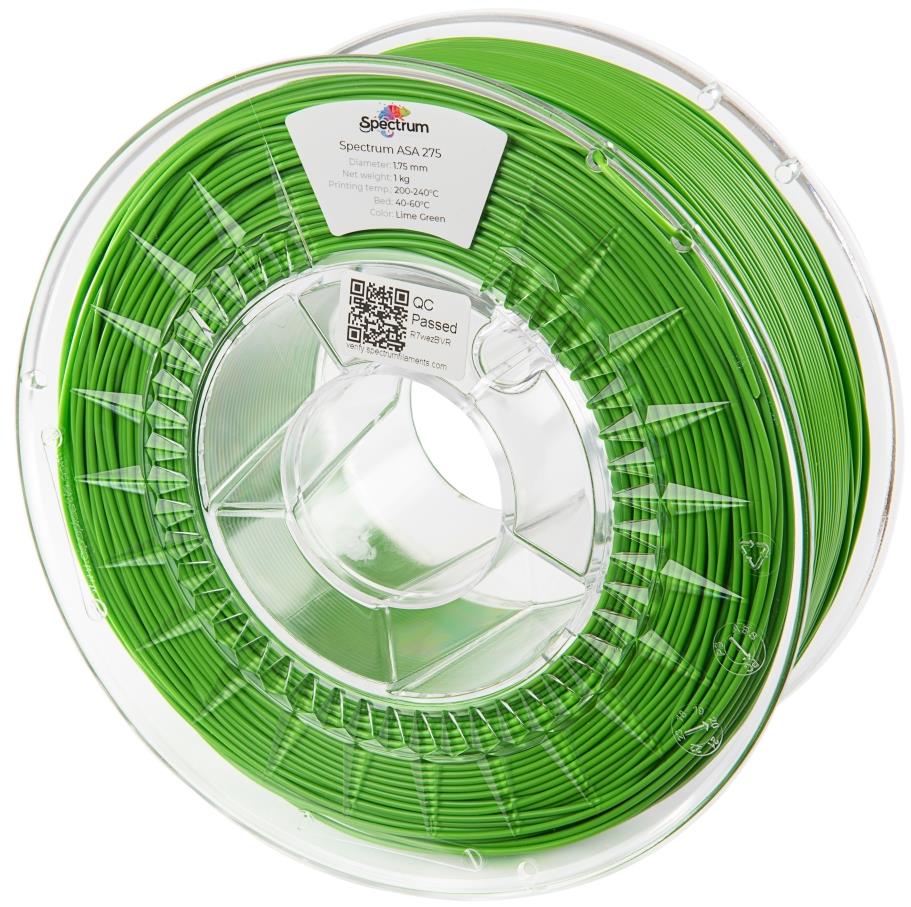Filament Spectrum ASA 275 1.75mm Lime Green 1Kg