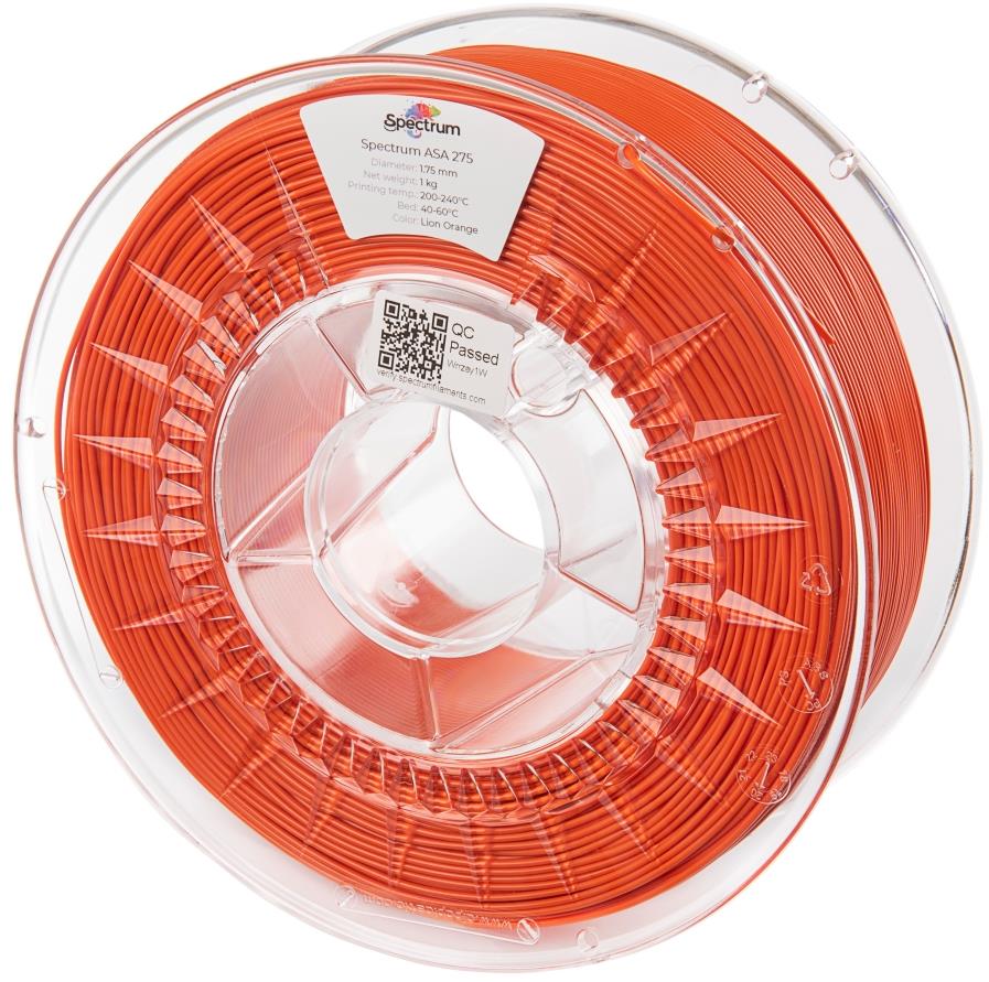 Filament Spectrum ASA 275 1.75mm Lion Orange 1Kg