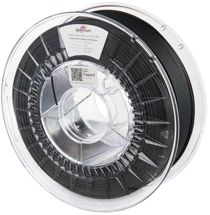 Filament Spectrum ASA-X CF10 1.75 mm Black 1 kg
