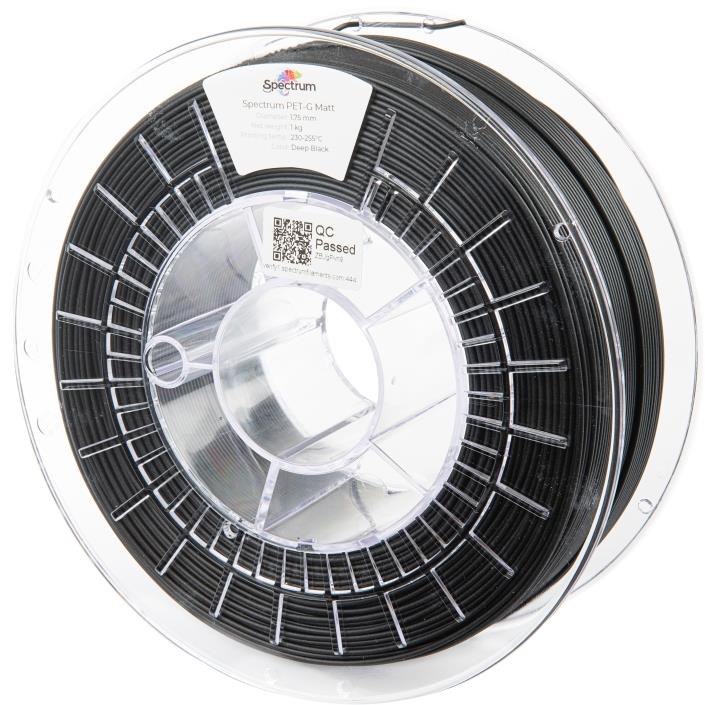 Filament Spectrum PET-G Matt 1.75mm Deep Black 1Kg