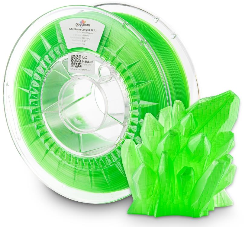 Filament Spectrum PLA Crystal 1.75 mm Neon Green 1 kg