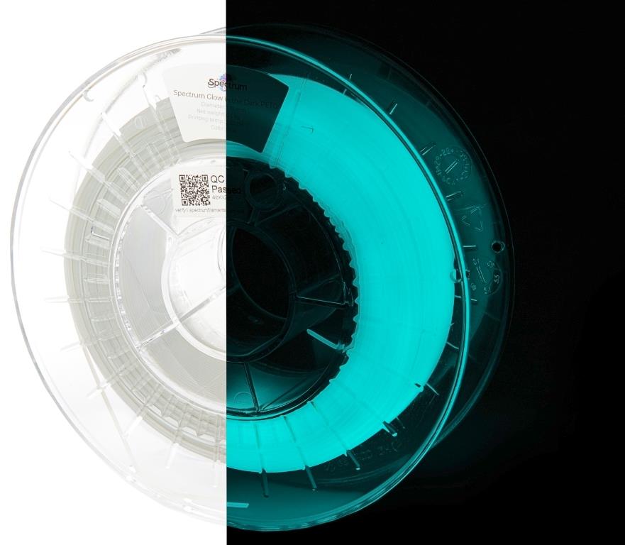 Filament Spectrum PLA Glow in the Dark 1.75 mm Blue 0.5 kg
