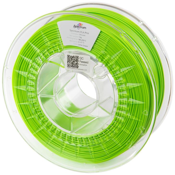 Filament Spectrum PLA Pro 1,75 mm Lime Green 1 Kg