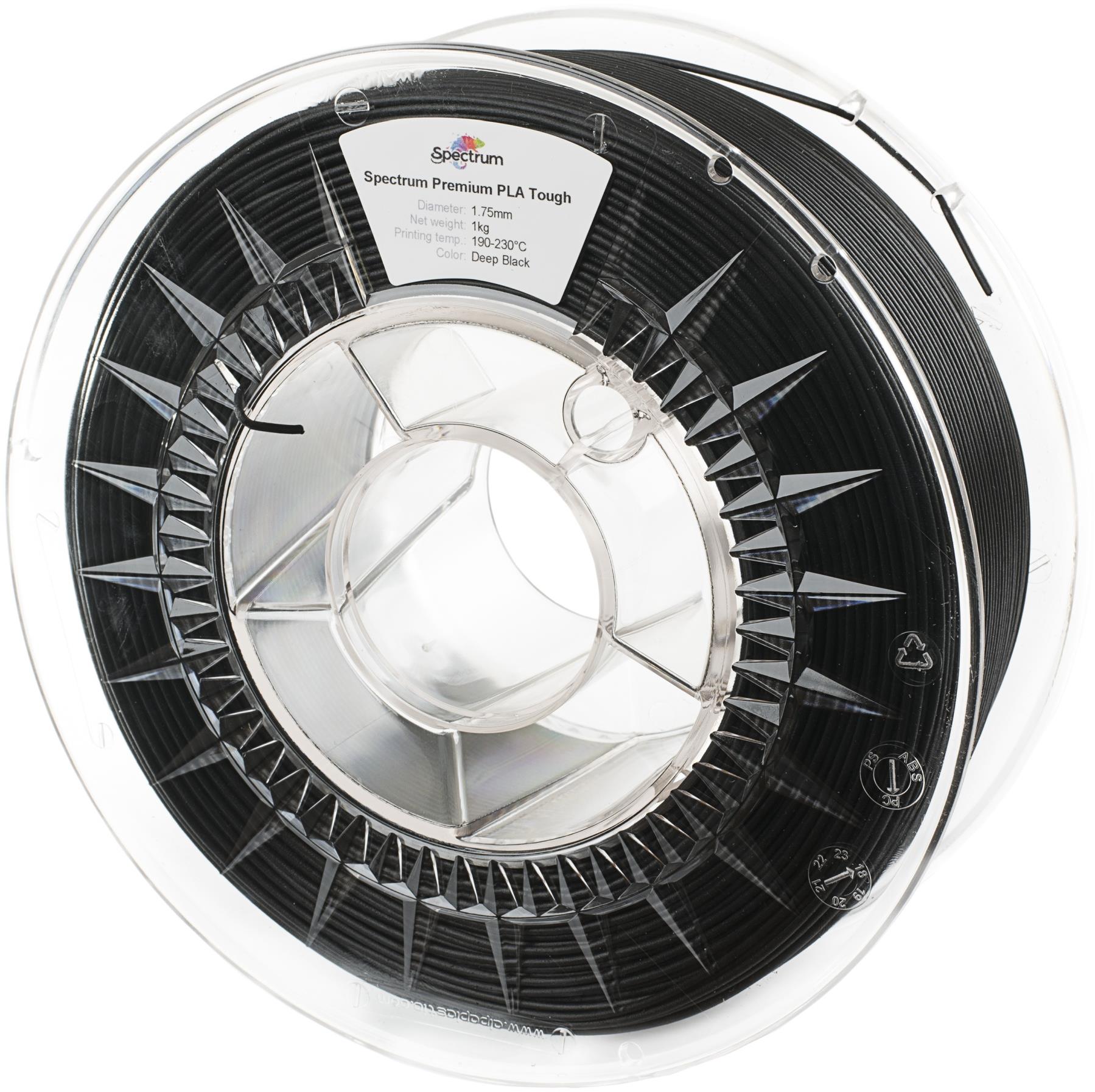 Filament Spectrum PLA Tough 1,75 mm Deep Black 1 Kg