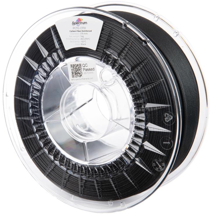 Filament Spectrum Premium PCTG CF10 1.75 mm Black 1 kg