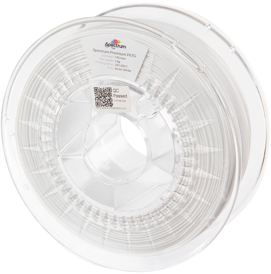 Filament Spectrum Premium PET-G 1,75 mm Arctic White 1 Kg