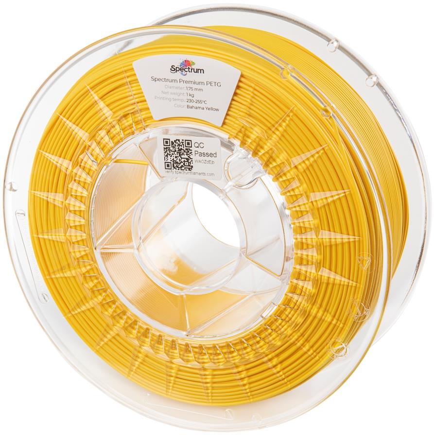 Filament Spectrum Premium PET-G 1,75 mm Bahama Yellow 1 Kg