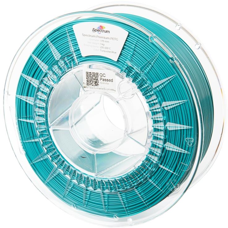 Filament Spectrum Premium PET-G 1,75 mm Turquoise Blue 1 Kg