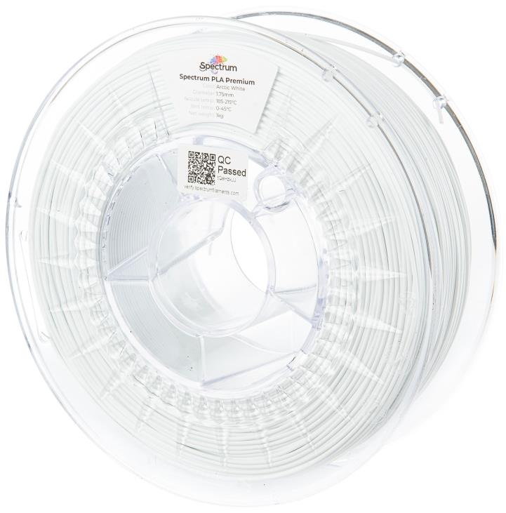 Filament Spectrum Premium PLA 1,75 mm Arctic White 1 Kg