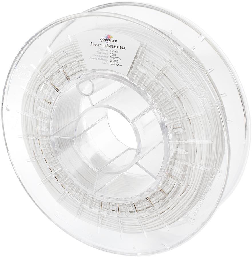 Filament Spectrum S-Flex 90A 1.75 mm Polar White 0.5 kg