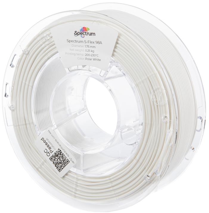 Filament Spectrum S-Flex 98A 1.75 mm Polar White 0.25 kg