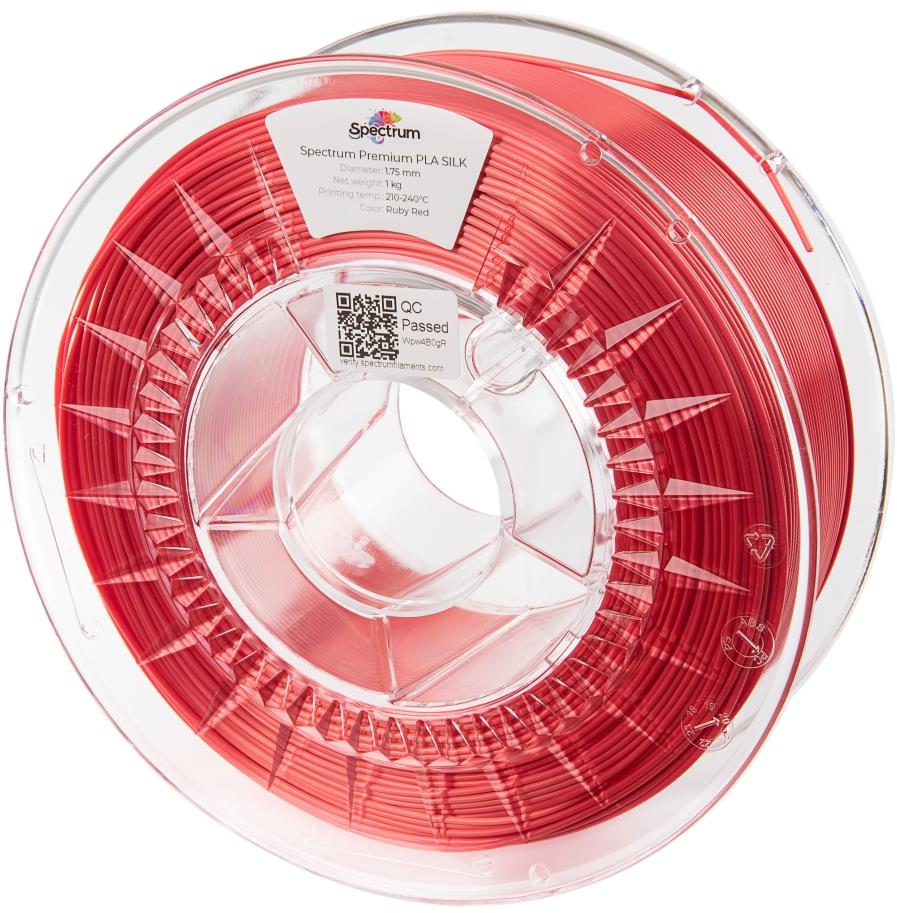Filament Spectrum Silk PLA 1,75 mm Ruby Red 1 Kg
