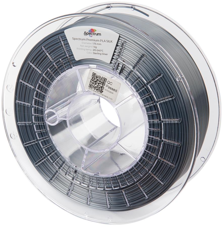Filament Spectrum Silk PLA 1,75 mm Sterling Silver 1 Kg