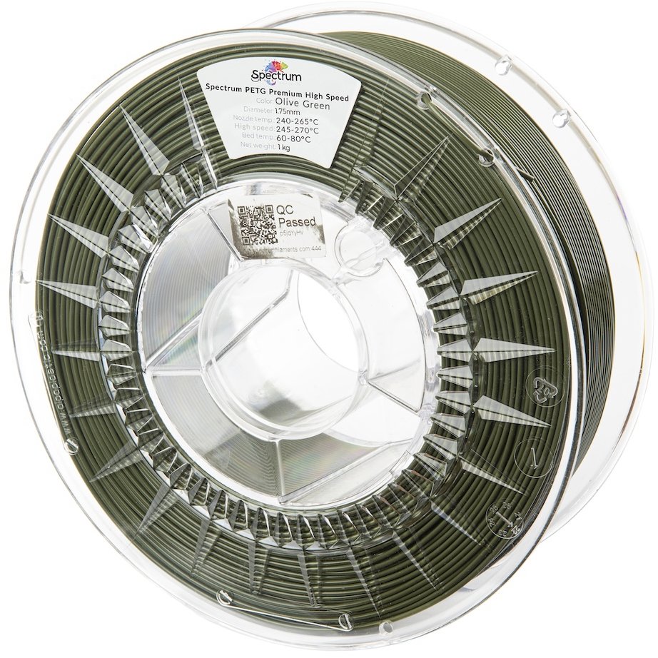 Filament Spectrum PETG Premium High Speed 1,75 mm Olive Green 1 kg