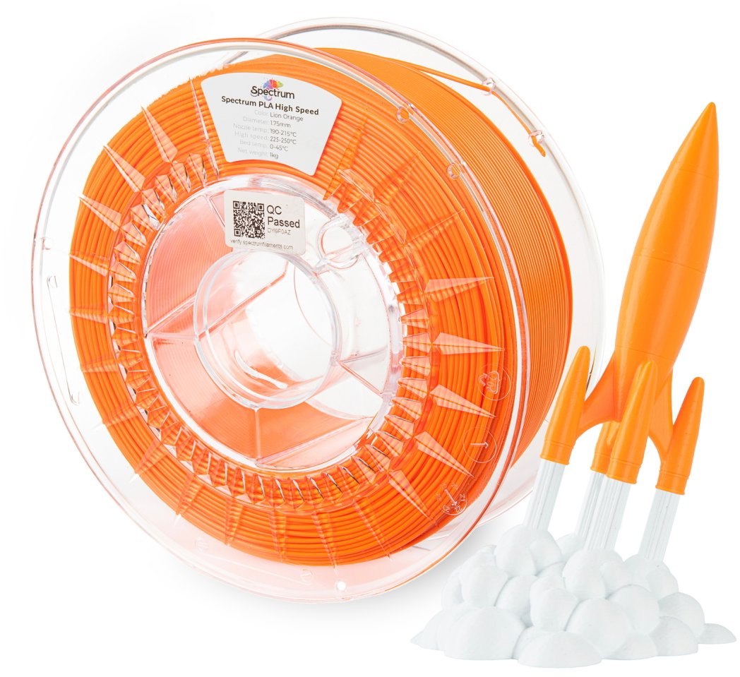 Filament Spectrum PLA High Speed 1,75 mm Lion Orange 1 kg