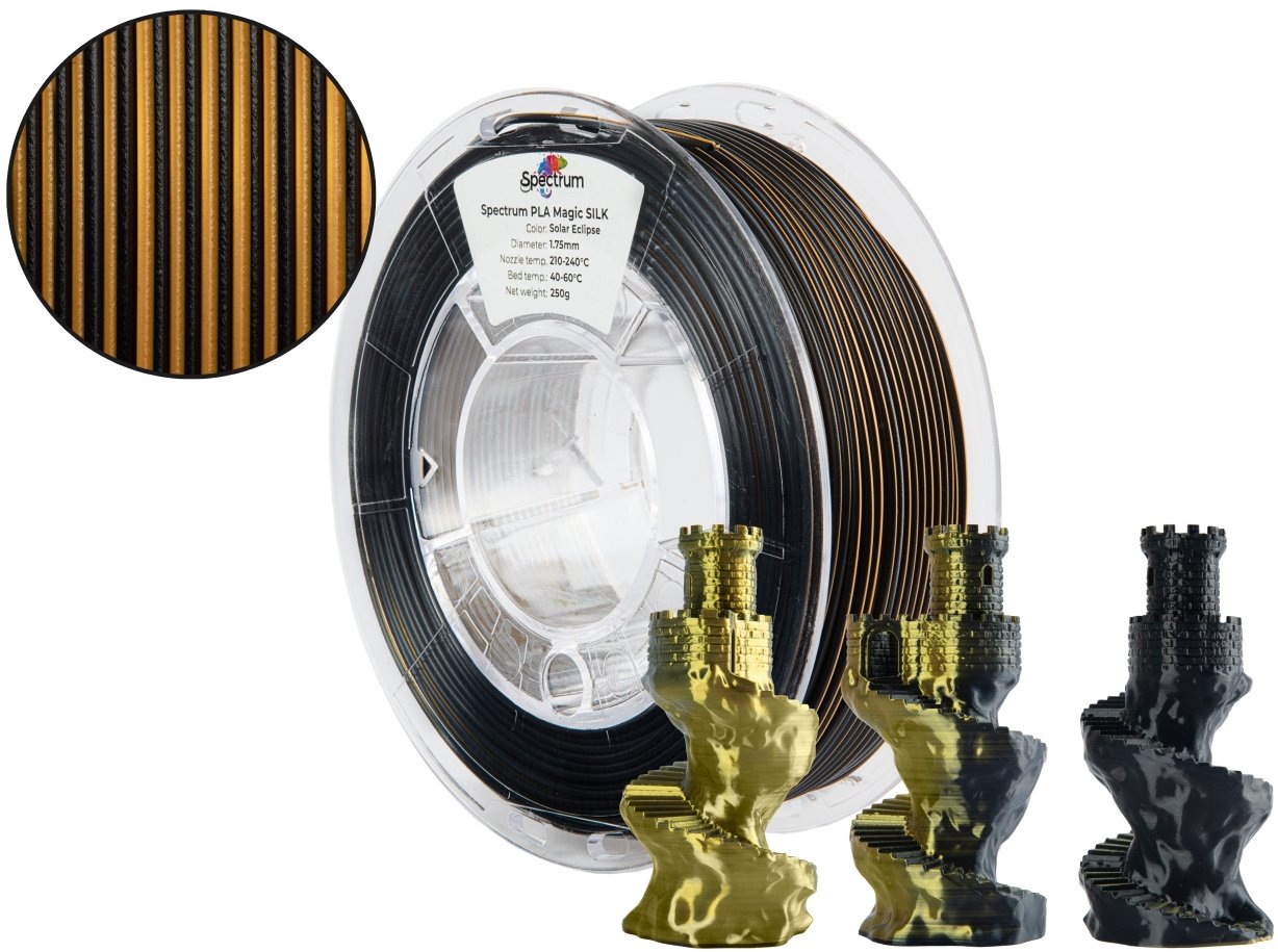 Filament Spectrum PLA Magic SILK 1,75 mm Solar Eclipse 0,25 kg