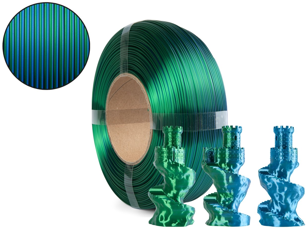 Filament Spectrum ReFill PLA Magic SILK 1,75 mm Lagoon Breeze 1 kg