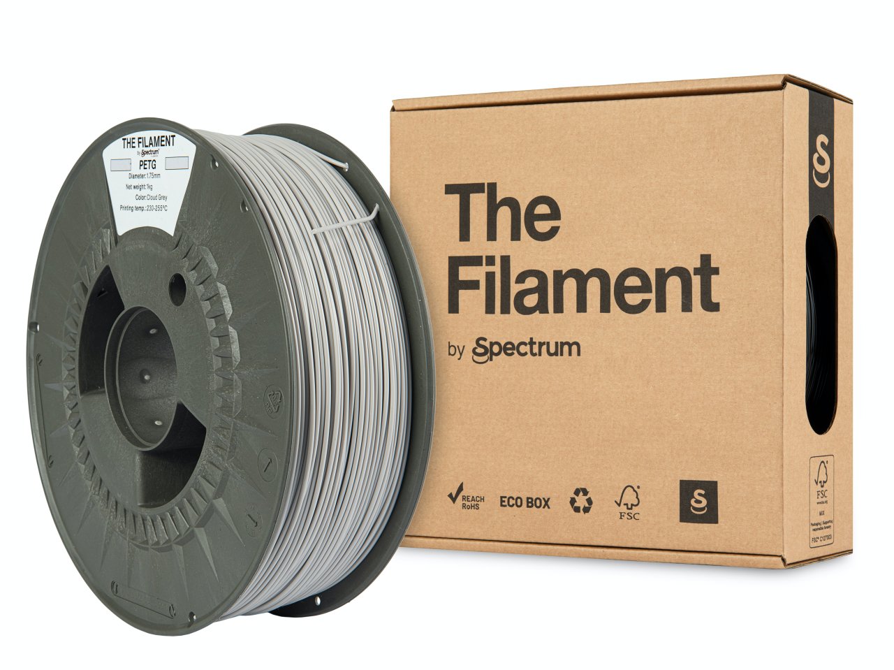 The Filament PETG 1,75 mm Cloud Grey 1 kg
