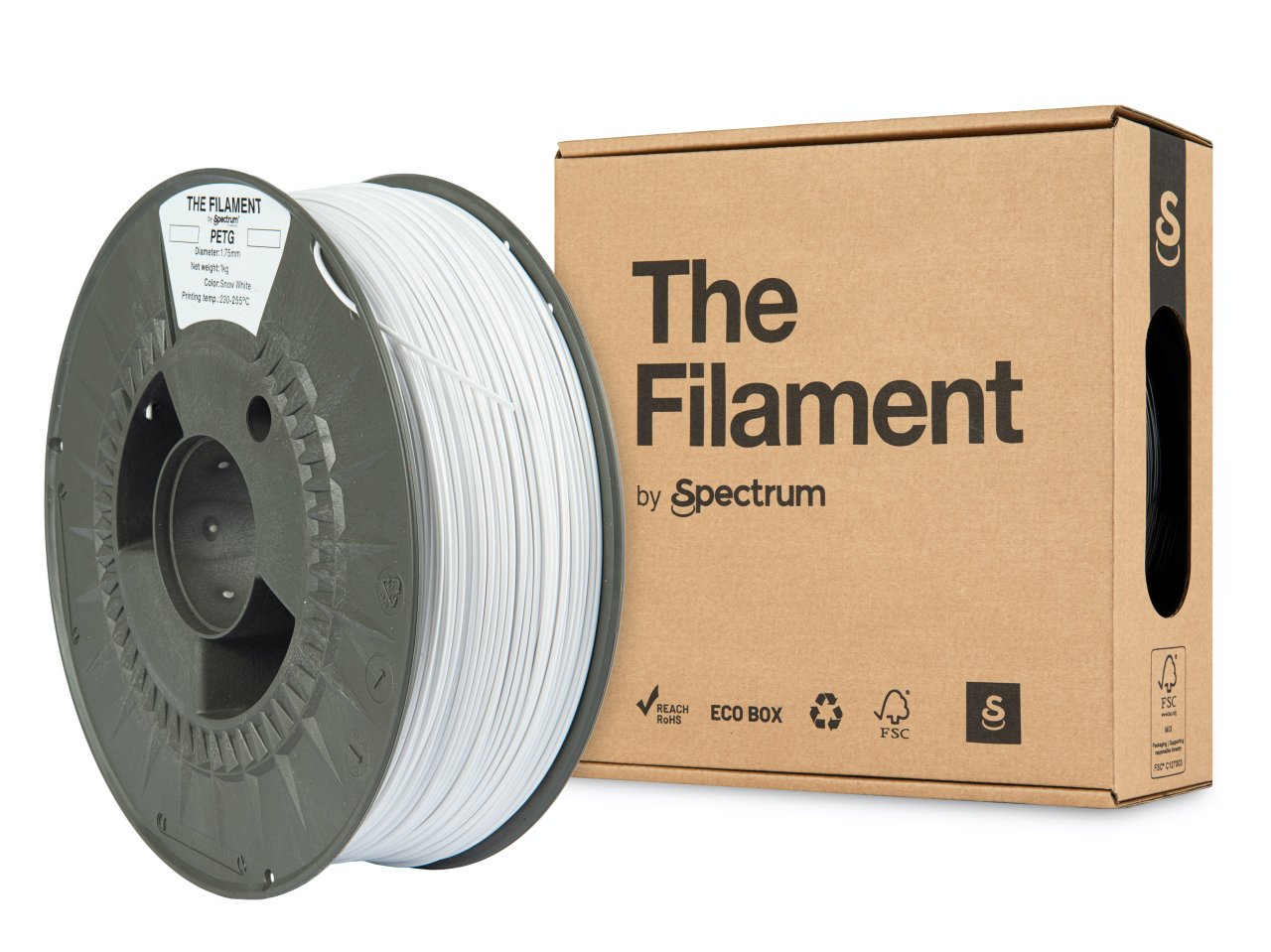 The Filament PETG 1,75 mm Snow White 1 kg