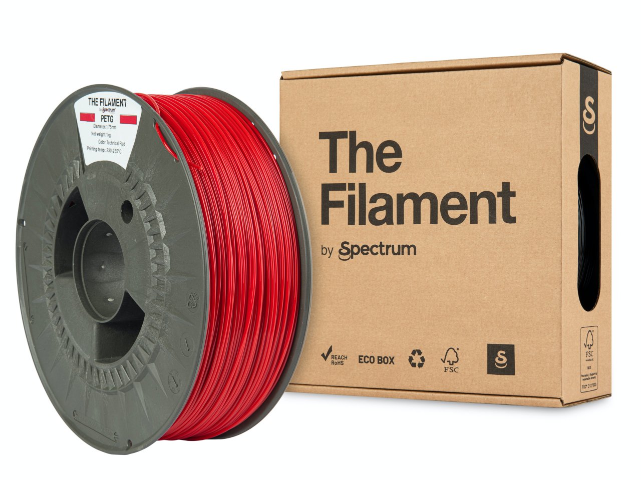 The Filament PETG 1,75 mm Technical Red 1 kg