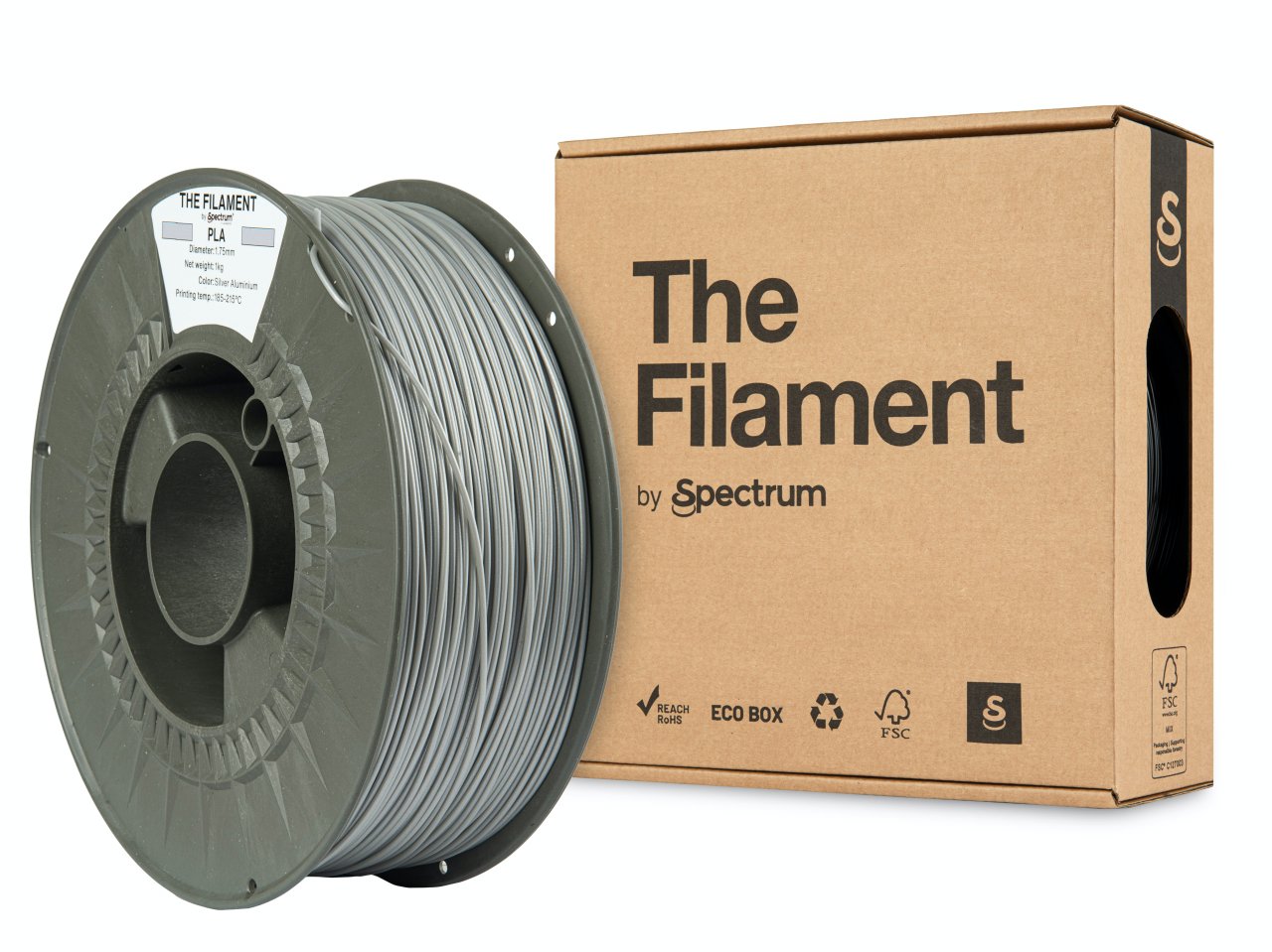 The Filament PLA 1,75 mm Silver Aluminium 1 kg