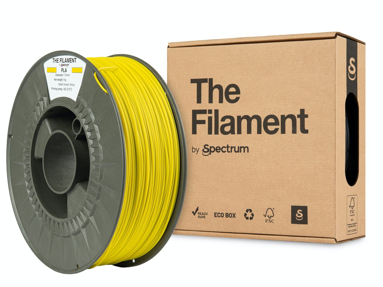 The Filament PLA 1,75 mm Sorbet Yellow 1 kg