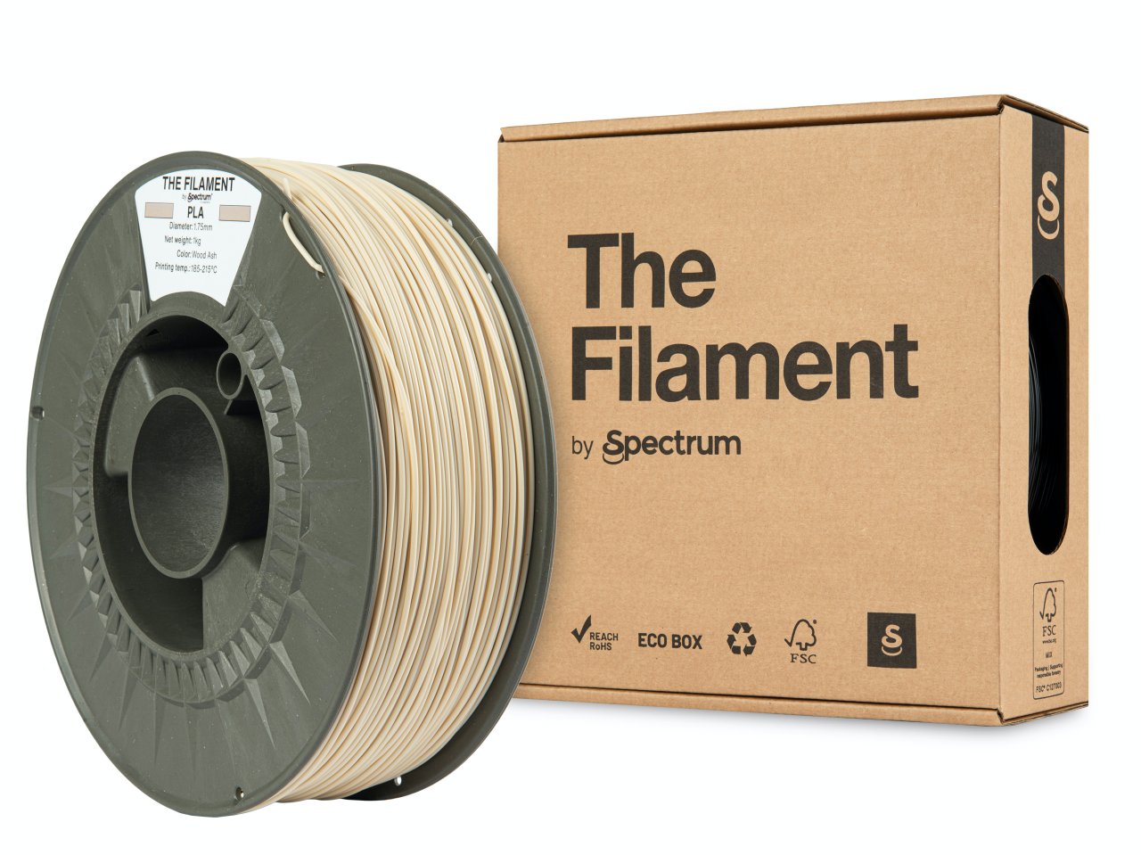 The Filament PLA 1,75 mm Wood Ash 1 kg