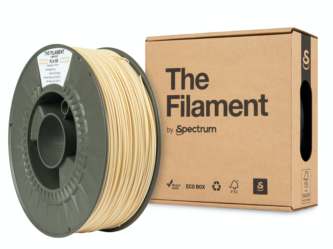 The Filament PLA HS 1,75 mm Grid Beige 1 kg