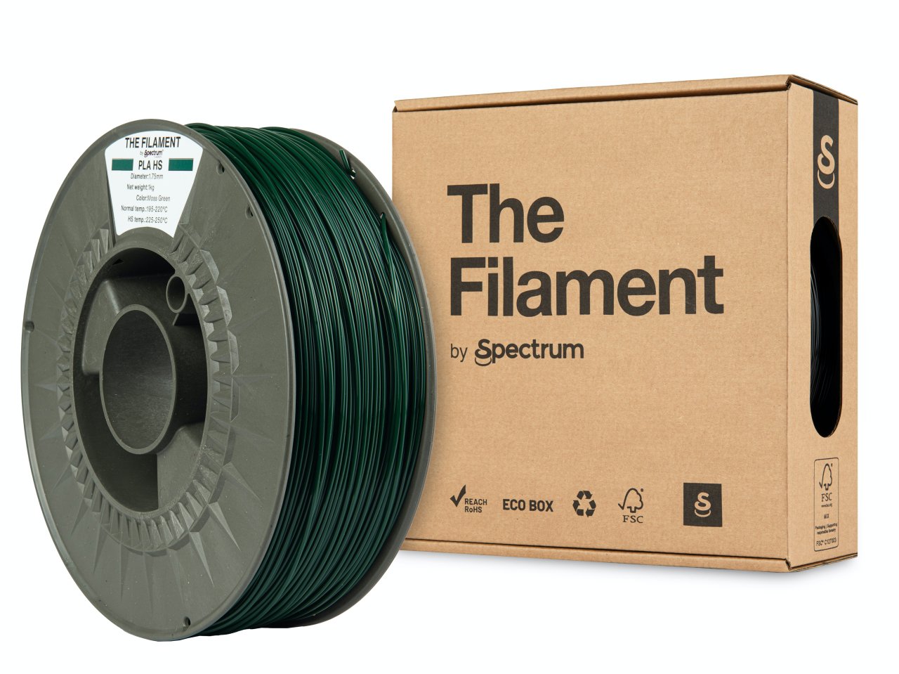 The Filament PLA HS 1,75 mm Moss Green 1 kg