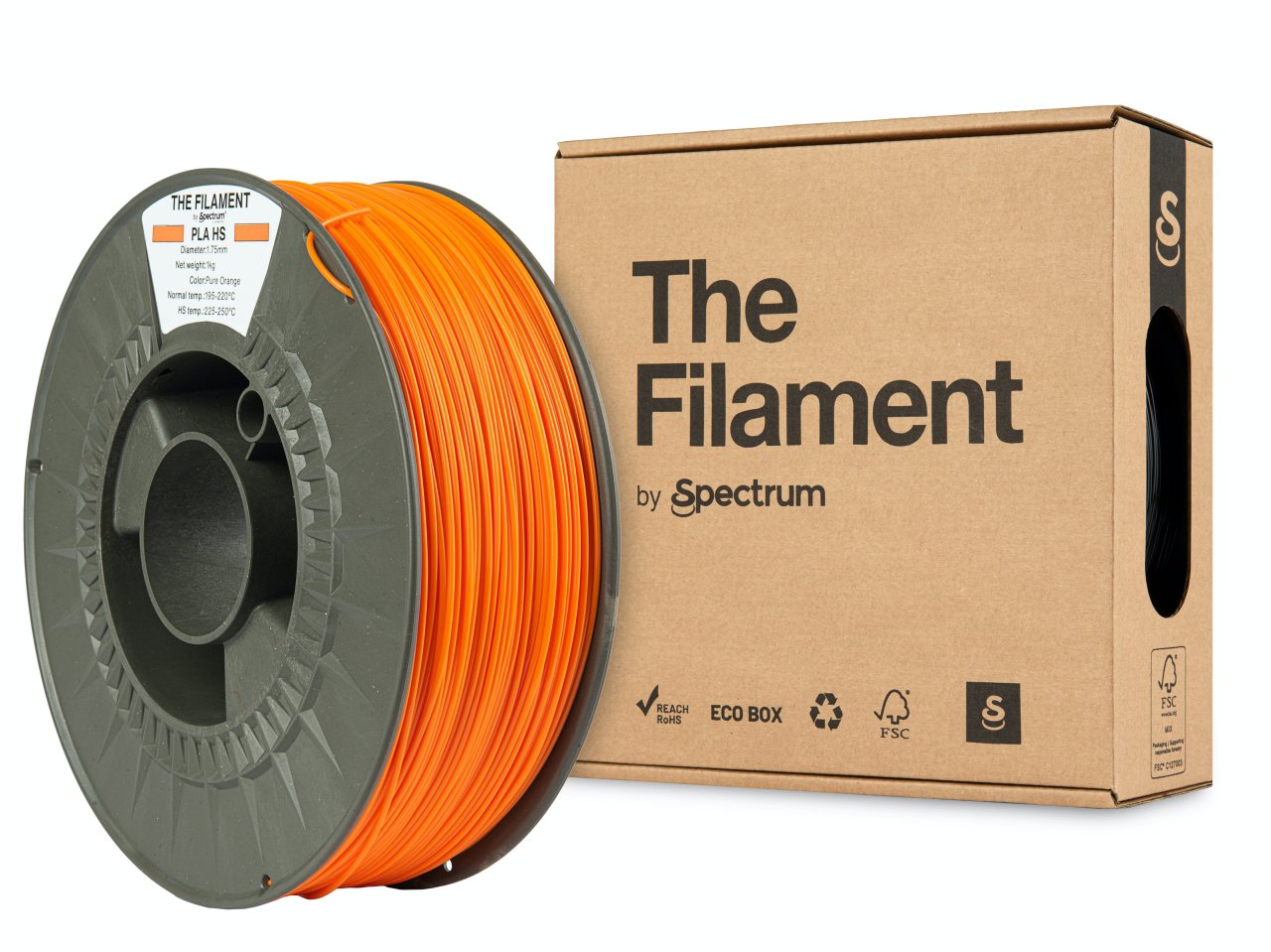 The Filament PLA HS 1,75 mm Pure Orange 1 kg