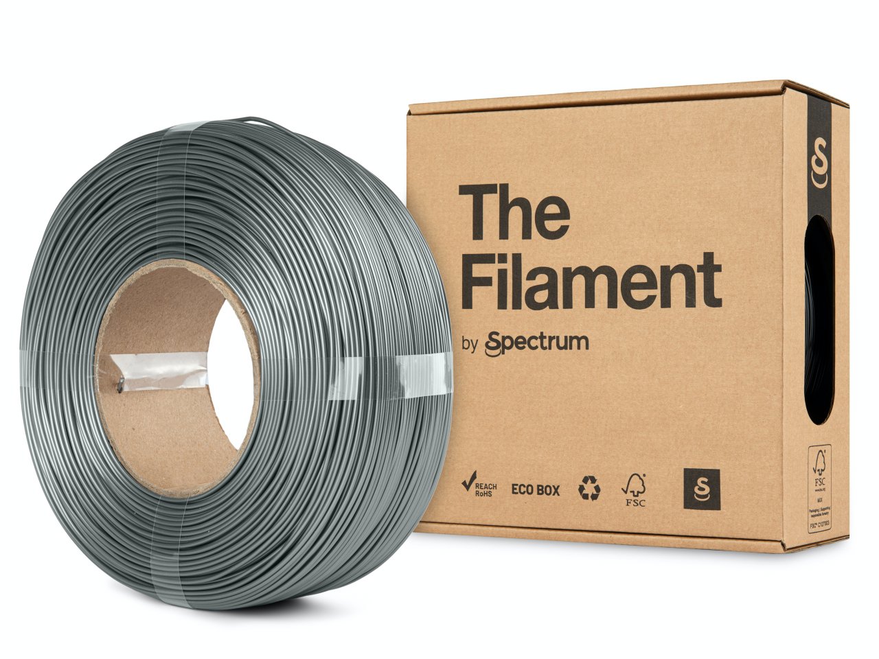 The Filament ReFill PETG 1,75 mm Silver Aluminium 1 kg
