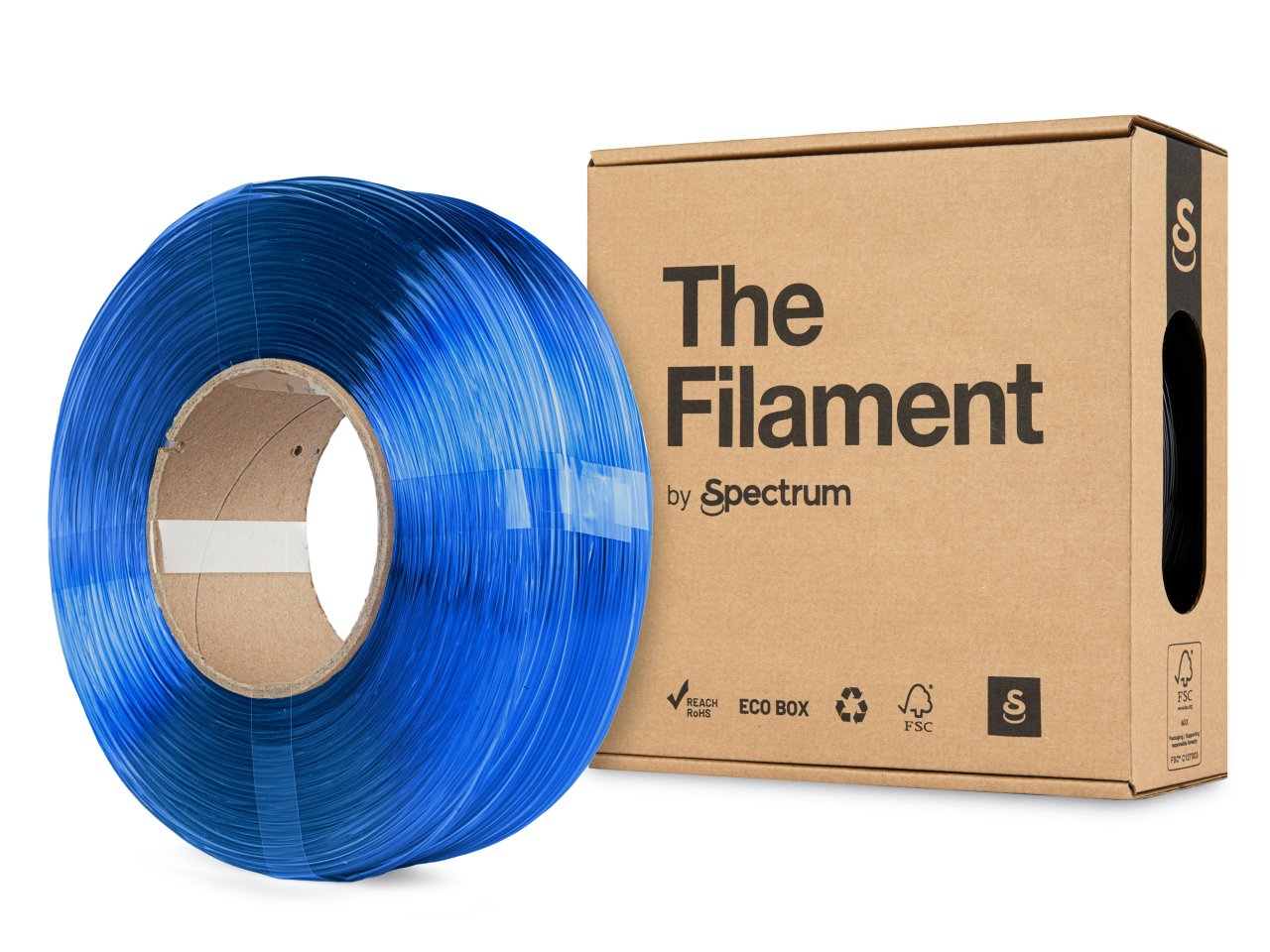 The Filament ReFill PETG 1,75 mm Transparent Blue 1 kg
