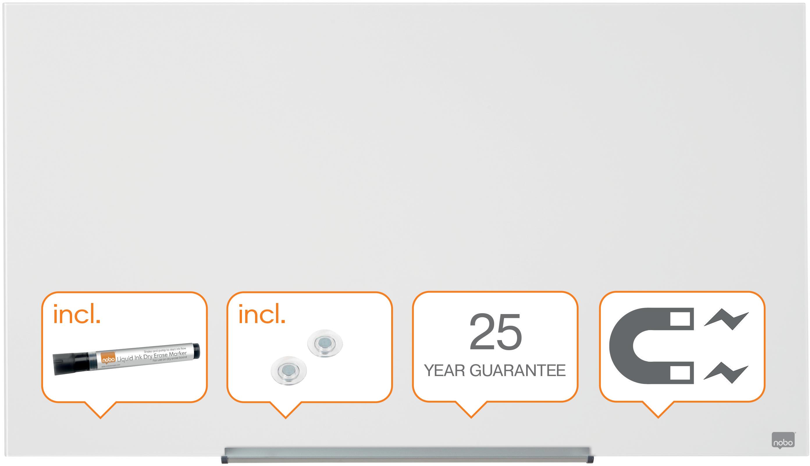 DIAMOND Glass Glass 99,3 x 55,9 cm biela