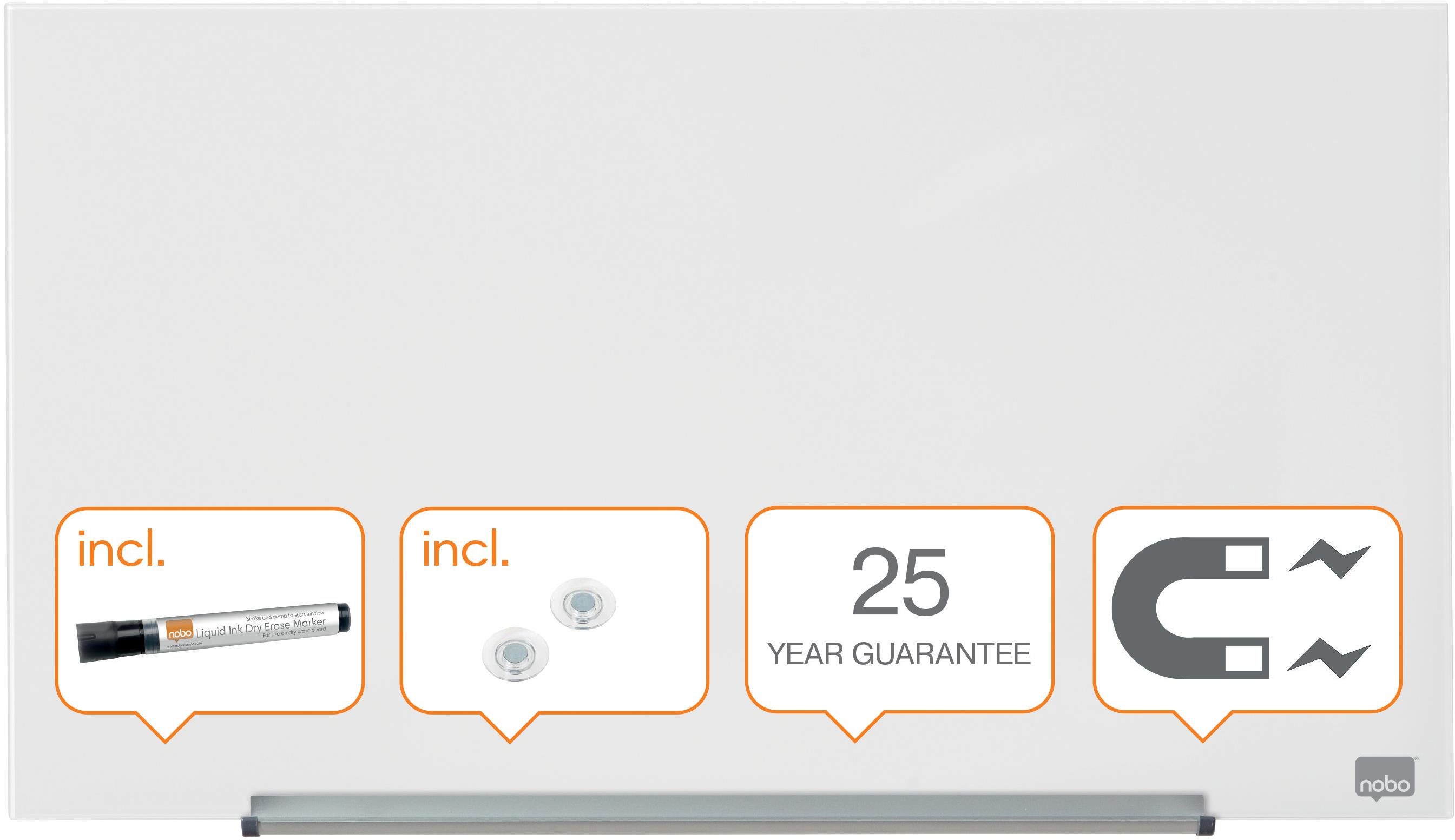 DIAMOND Glass 67,7 x 38,1 cm biela