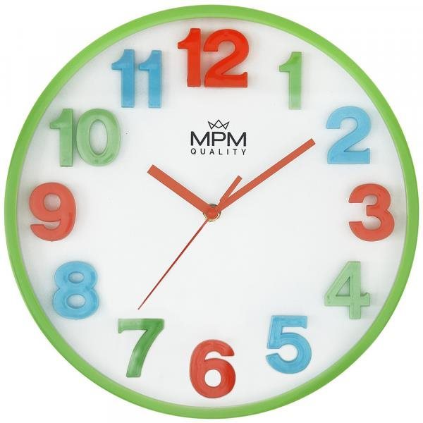 MPM - Nástenné plastové hodiny E01.4186.40